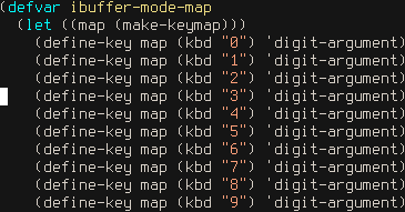 Default IBuffer keymap