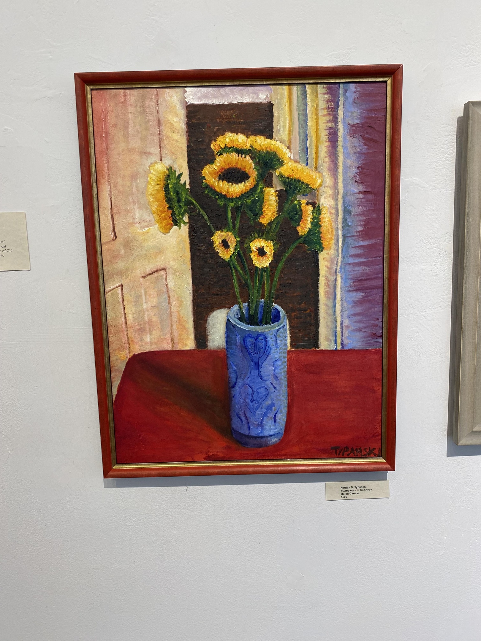 A painting by Nathan Typanski of Sunflowers